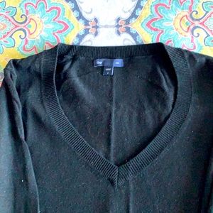 Black V-Neck Sweater